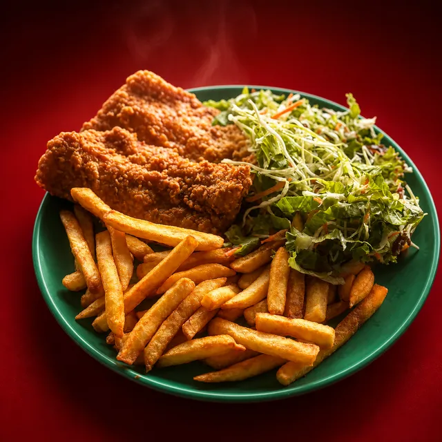 Platos de Súper Pollo.
